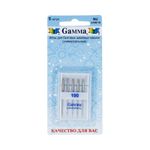 Иглы для швейных машин базовые универсальные 130/705 H, №100, 5 игл, М, Gamma NU №100