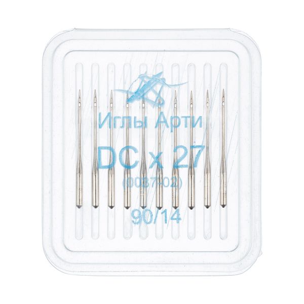 Иглы для промышленных швейных машин Арти 0037-02 (№90-120) оверлок, 10 шт, /РП/, №90