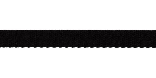 Шнур полиэфир плоский ⌀15.0 мм, 50 м, 035 черный, Gamma ХБ-8515