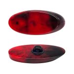 Пуговицы на ножке 72L (46мм), пластик, 3.01-416-46 черно-красный, 20 шт