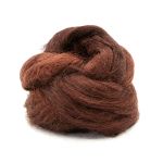 Шерсть для валяния нейлон Троицкая Гребенная лента 1х50г, 0412 шоколад, 541402-23
