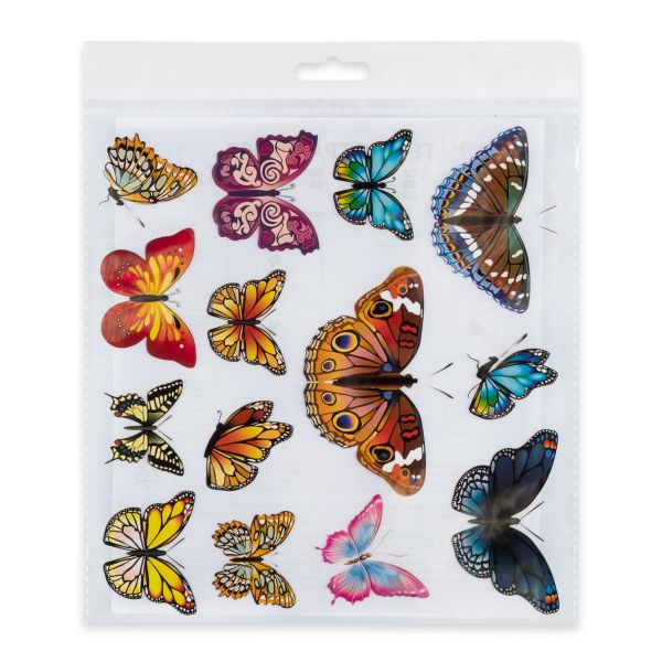 Термотрансфер 21х23 см, M-913 бабочки, микс, 1 шт, Gamma M №09