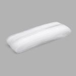 Лента (тесьма) шторная: сборка параллельная 25 мм / 10 метров, (1 ряд петель, 2 шнура), прозрачный ТУ, (C18M)