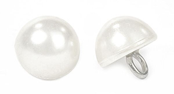 Пуговицы пластик TBY.A513 цв.001 белый 16L-10мм, на ножке, 10 шт