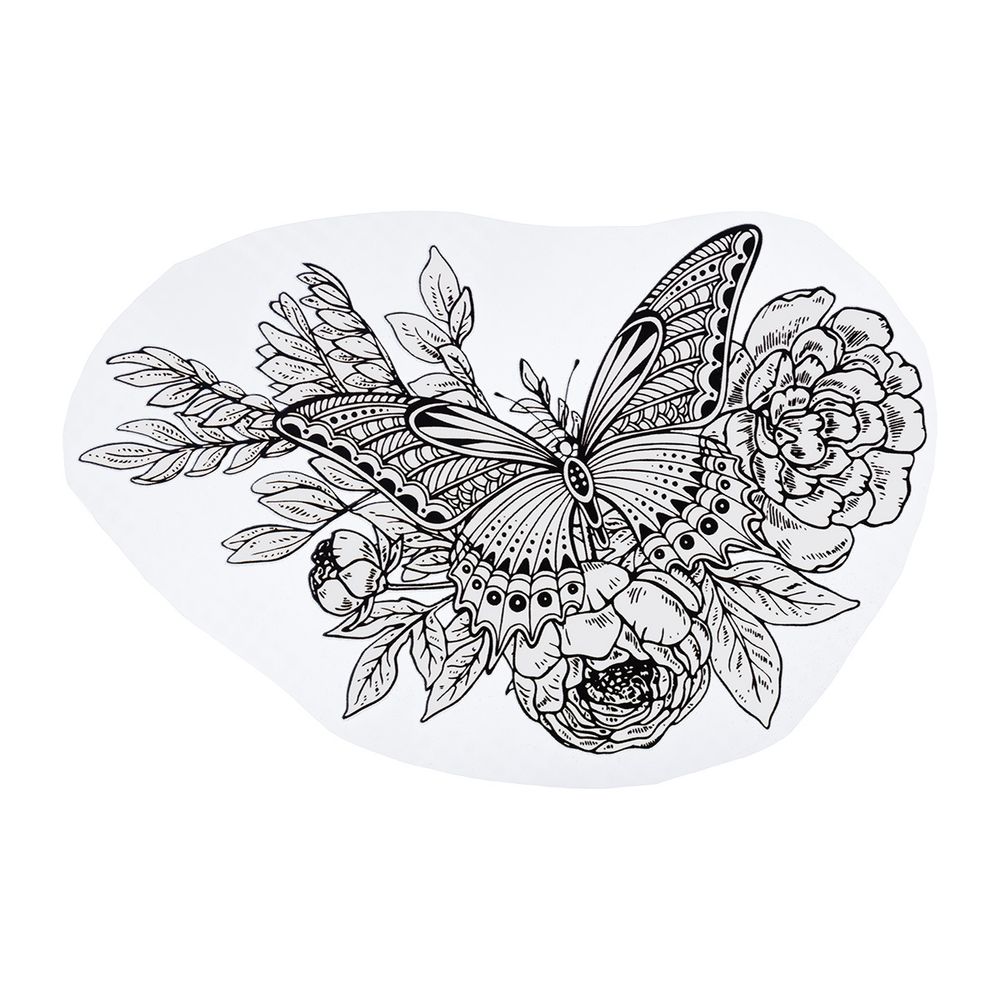 Термотрансфер, 1 шт, М-320 бабочка 20х16 см, Gamma M №03