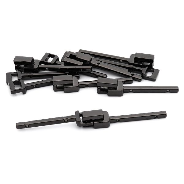 Пряжка-застежка металл (Pewter олово (черный никель)), МВ_2236, 6 шт