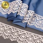 Кружево гипюр (плетёное) 50 мм, матовая нить TBY.0871, цв.F102 молочный уп.13.71м, Kruzhevo