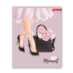 Тетрадь ученическая общая, выборочные блестки, A5+ 48 л. на скобе, белизна 100%, 10 шт, клетка, 000314 Девичьи грёзы, Светоч 48ТСК5_5_3_1