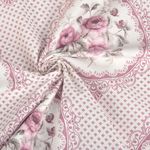 Ранфорс Медальон 130 г/м², шир.240 см, в нарезке, цв. розовый, 10 метров /TOS/