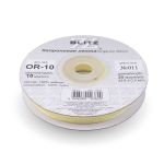 Лента капроновая (органза) 10.0 мм / 22.8±1 метра, 011 св.желтый, Blitz OR-10