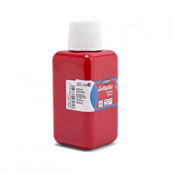Краска для ткани непрозрачная Setacolor Opaque 250 мл, 296-080 красный, Pebeo, 296-080