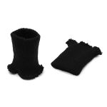 Манжеты трикотажные 7.0х9.5 см, 1 пара, плотные без шва, 004 черный