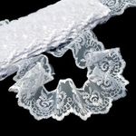 Кружево капроновое 45 мм / 9.14 м, TBS.30010 цв.001 белый, Kruzhevo