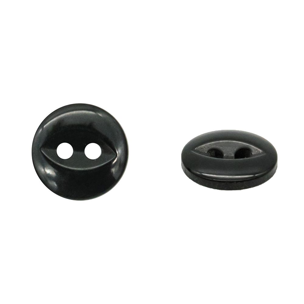 Пуговицы 2 прокола 18L (черный), CX-2719, 144 шт