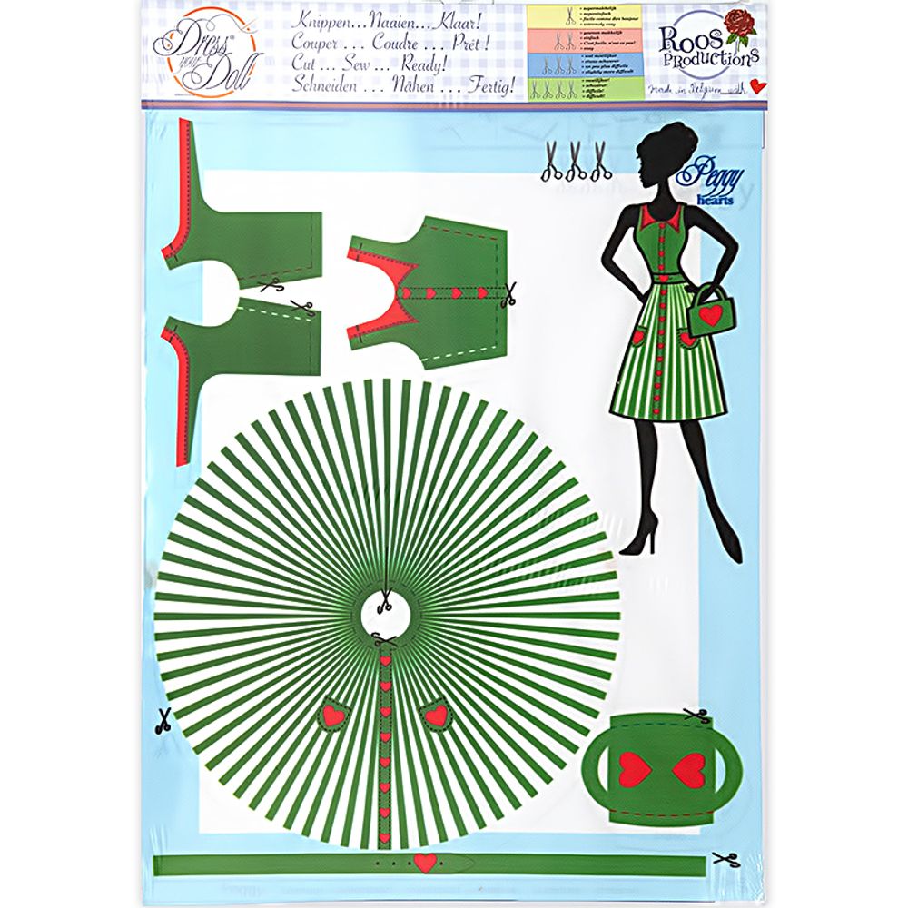 Одежда для кукол DressYourDoll, №3. Peggy Hearts