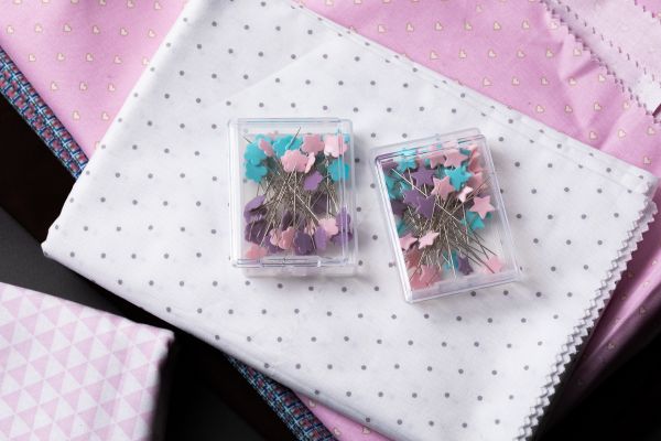 Булавки для квилтинга сталь 46 мм, 60 шт, в пластиковой коробке, Gamma PHP-20