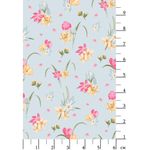 Ткань для пэчворка Peppy Весенний этюд, отрез 50х55 см, 146 г/м², ВЭ-14 голубой, Peppy