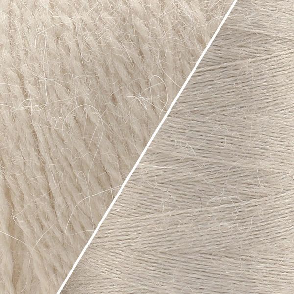 Пряжа Astra Premium (Астра Премиум) Пух норки / уп.1 мот. по 50 г, 290 м, 046 молочный