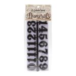 Цифры арабские для часов 2,5см (темное серебро), 5AS-085