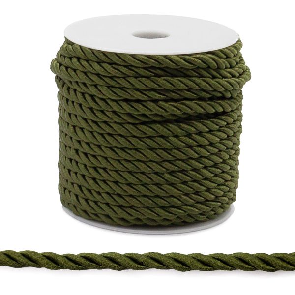 Шнур витой ⌀5.0 мм / 18.29 метров, 39 т-оливковый