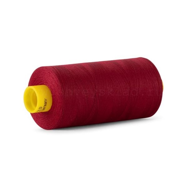 Нитка универсальная Gutermann Mara 120/2, 1000 м, 700207, 226 т.брусничный, 1 катушка