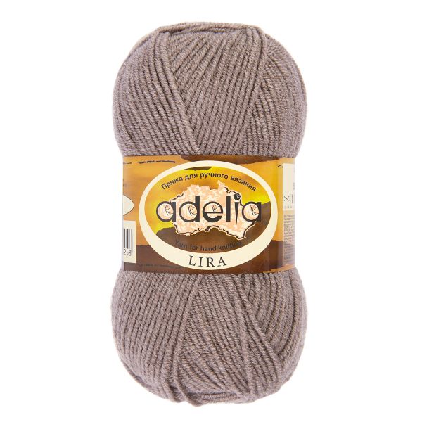 Пряжа Adelia Lira / уп.10 мот. по 50г, 200 м, 06 серо-бежевый