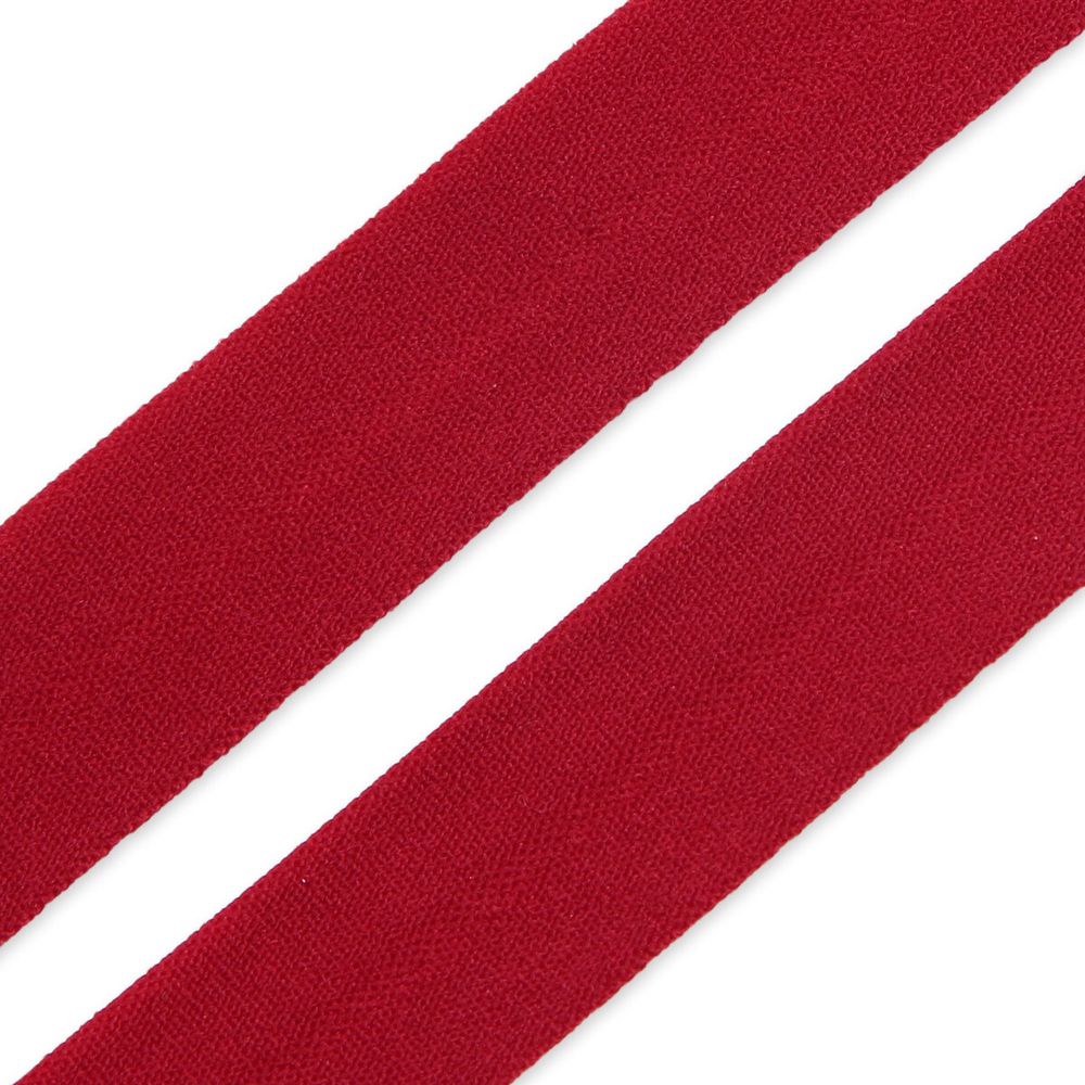 Косая бейка трикотажная 15 мм / 132±1 метра, 0511-0071, C520 темно-красный