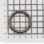 Кольцо разъемное металл на винтах 30 мм (40 мм внешн.), чер.никель, 6 шт, BIG