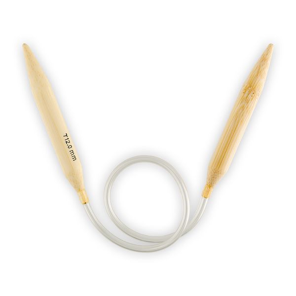 Спицы круговые бамбук ⌀12,0 мм, 45 см, Gamma BC-S45