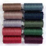Швейные нитки (набор) 40/2, 10 кат. по 366 м, 100% п/э, MIX DS, ассорти (пыльные оттенки)