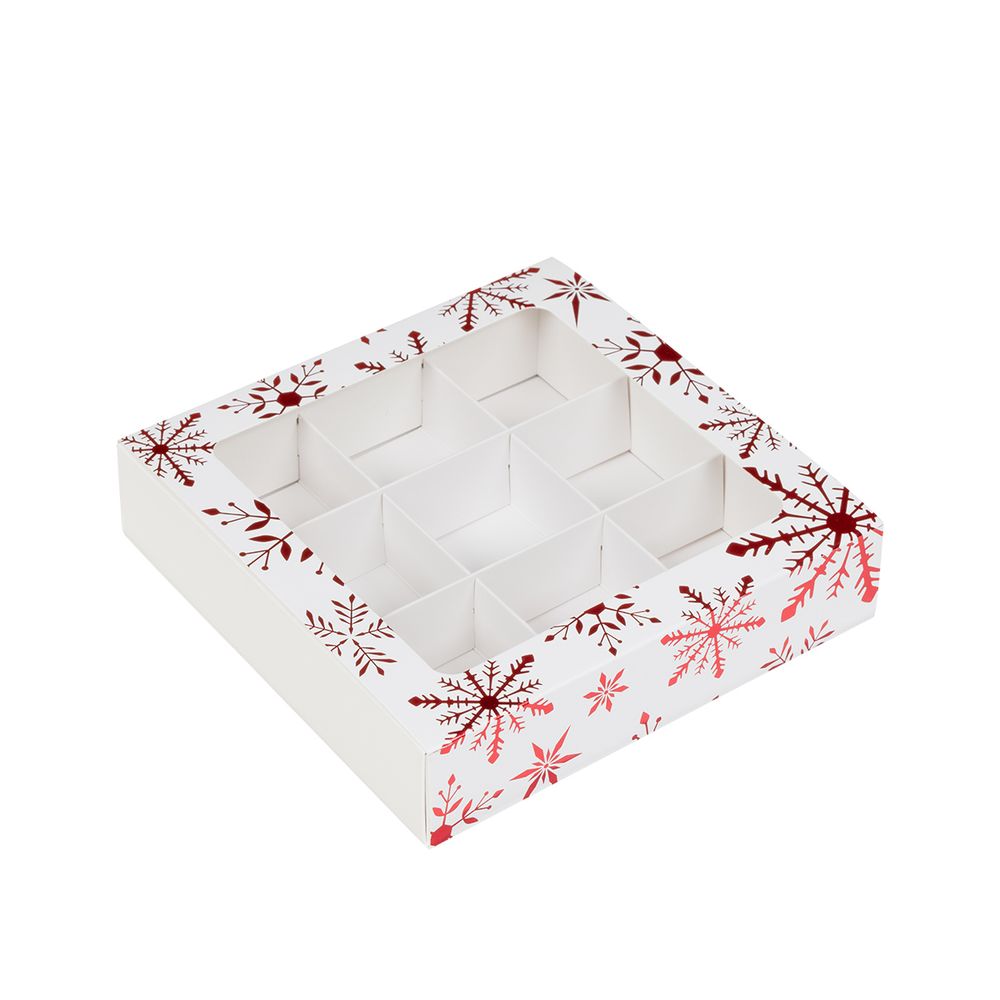 Коробка для 9 конфет 13.8х13.8х3.8 см, Метелица, S-Chief, CBC-028