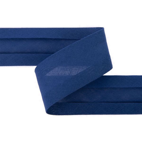 Косая бейка хлопковая 40 мм / 5 шт по 5.4 метра, №052 синий, Gamma GK-40C