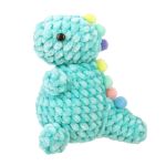 Набор для вязания игрушки Miadolla AMG-MN-0139, Динозаврик (велюр), 10 см