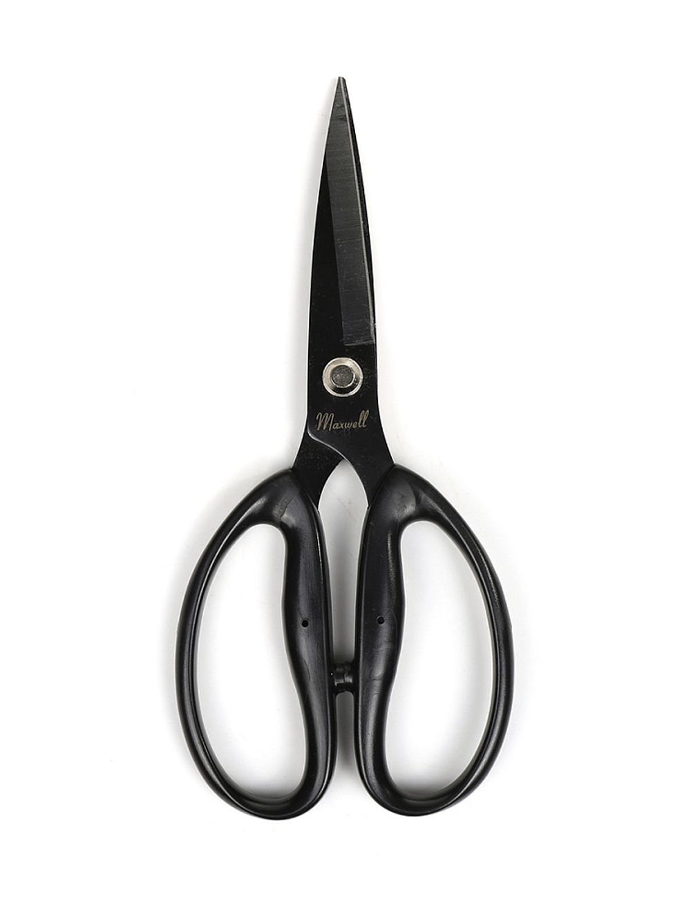 Ножницы по коже и плотной ткани 23 см / 8 см, K2 Maxwell Black premium