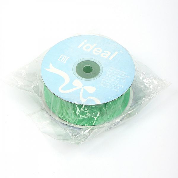 Лента репсовая (в рубчик) 38.0 мм, 530 пастел.мятный уп. 27,4м