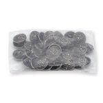 Пуговицы на ножке 28L (18мм), металл (Old Nickel серебро черненое), 36 шт, ME 643