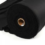 Дублерин эластичный 70 г/м², 150 см / 100 метров, 662B черный, IdealTex