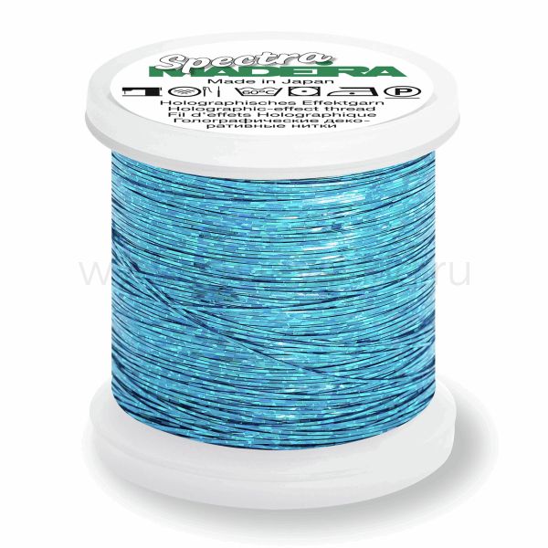 Нитки вышивальные голографические Madeira Spectra 100 м, цв. 533, 9843, 5 катушек