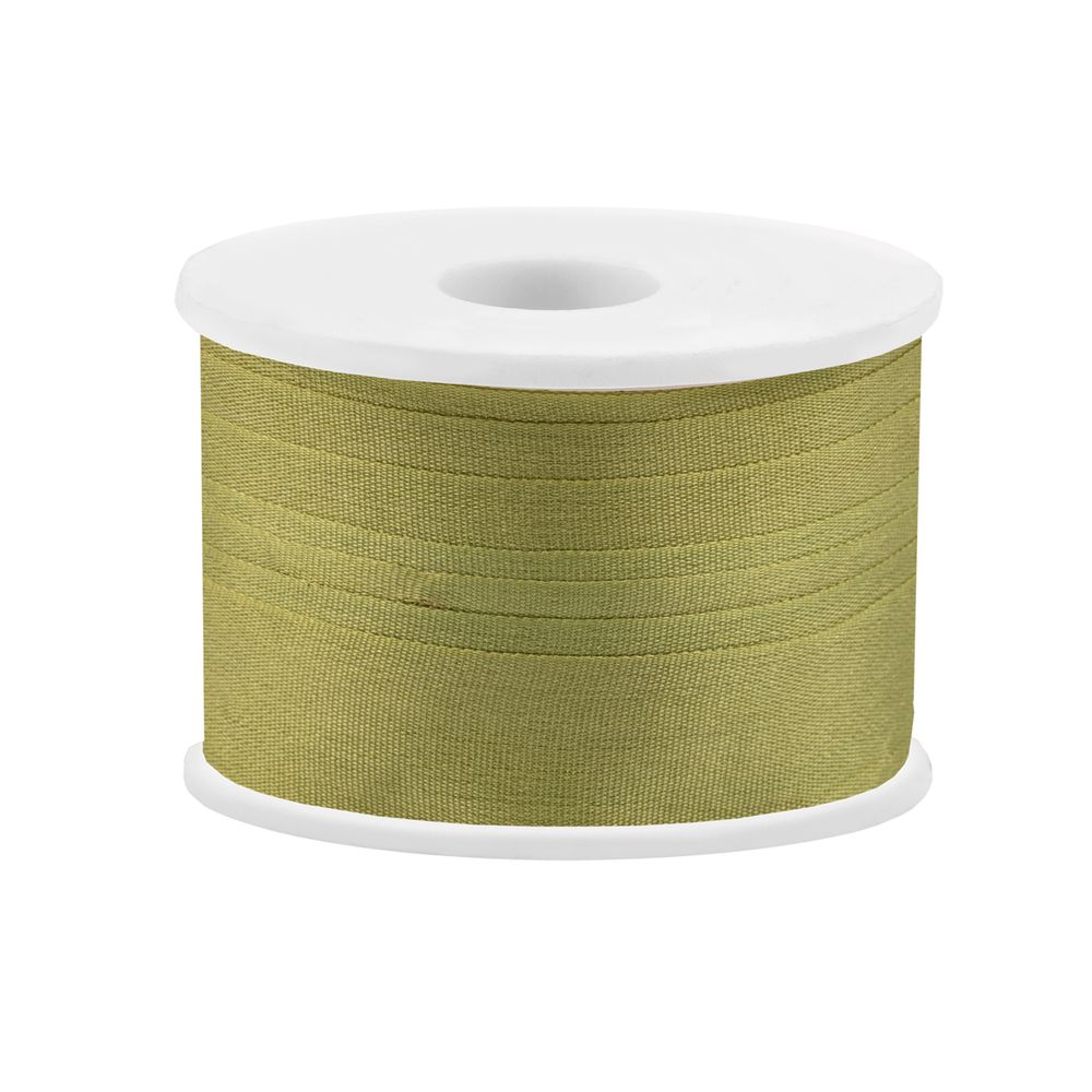 Лента (тесьма) шелковая 13.0 мм / 45.5±0.5 метров, №211 зеленый, Gamma SR-13