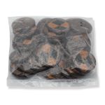 Пуговицы 2 прокола кокос 44L, col.B, оранжевый, 36 шт