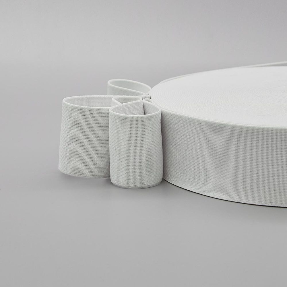 Резинка башмачная 50.0 мм / 25 метров, белый