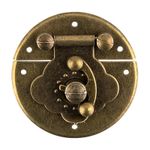 Замок для шкатулок 4.1х4.1 см, 5 шт, 02 бронза, Mr.Carving