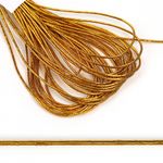 Резинка шляпная (шнур эластичный) ⌀1.0 мм / 10 метров, цв.золото