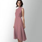 Штапель в горошек 90 г/м², 145 см / 2 метра, TBY.Vidt.08 цв.розовый