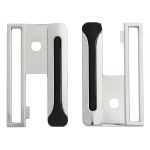 Пряжка ременная металл 50 мм (никель +черн), 4 шт