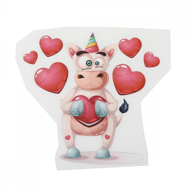 Термотрансфер арт.1238 Корова 13х12см, уп.10 шт