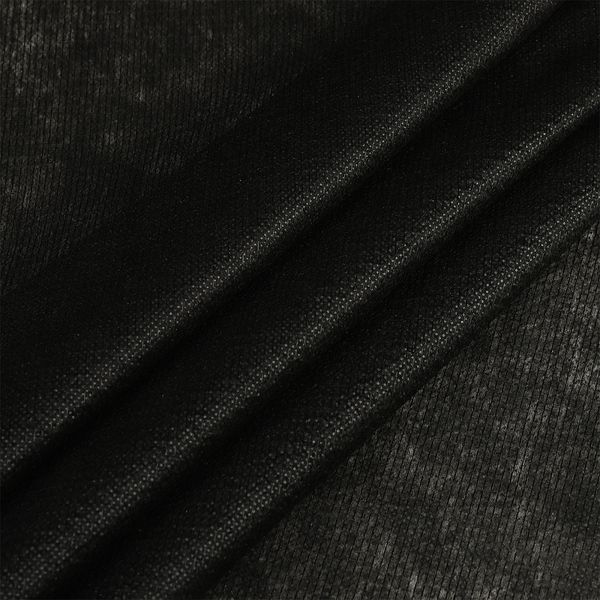 Флизелин клеевой точечный нитепрошивной 44 г/м², цв.черный, шир.90см, 100м