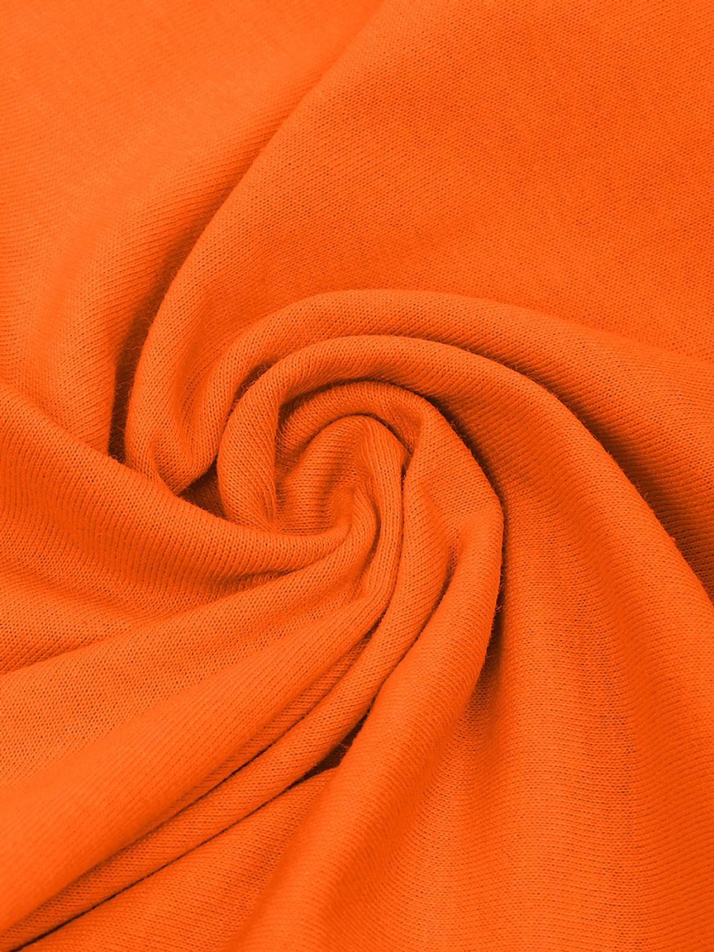 Кулирка 145 г/м², 100+100 см / 1 метр, хлопок, опененд, оранжевый 16-1362