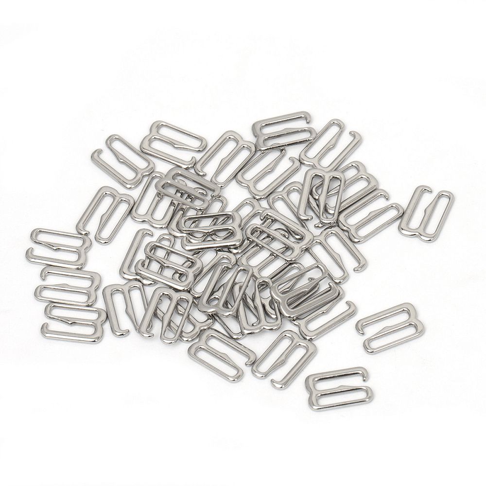 Крючки для купальника металл 10.0 мм, никель, 1000 шт