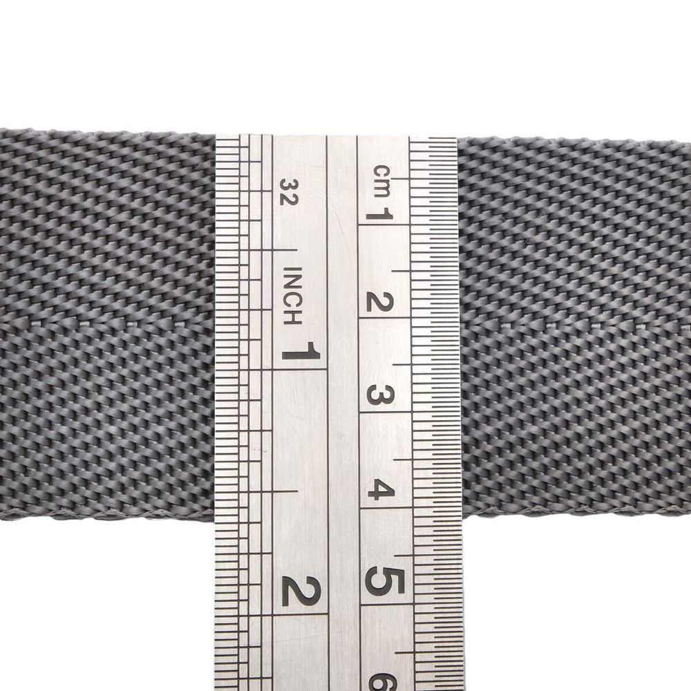 Стропа (ременная лента) 40 мм / 25 метров, толщ. 1.0 мм, [26.9 г/пог.м], 100% п/п, 33 серый